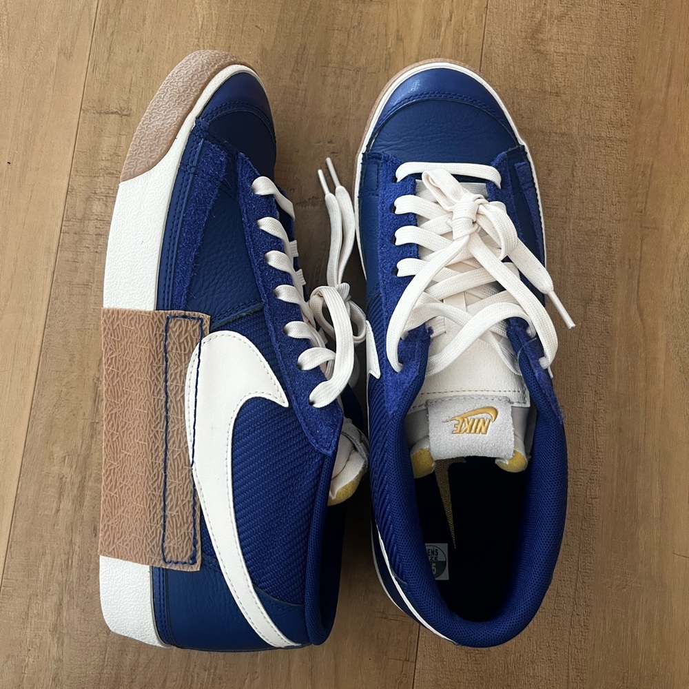 Nike Blazer Low Pro Club - Deep Blue/Brown/Gold/Ivory (Men’s size: 9.5)
